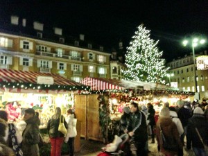 Bolzano Christmas Market at Night